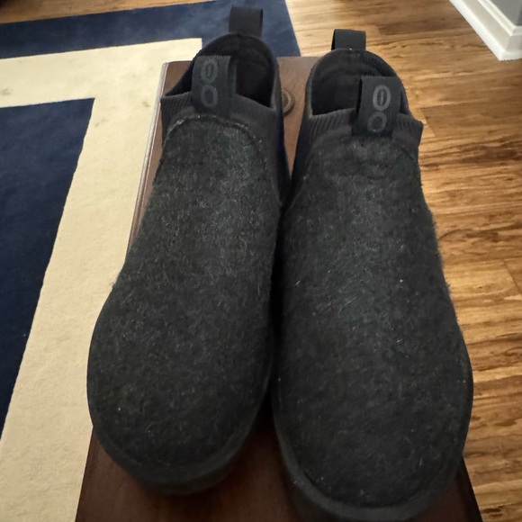 Oofos- Dark Grey Wool Boots - Picture 3 of 11